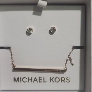 Michael Kors necklace and earrings